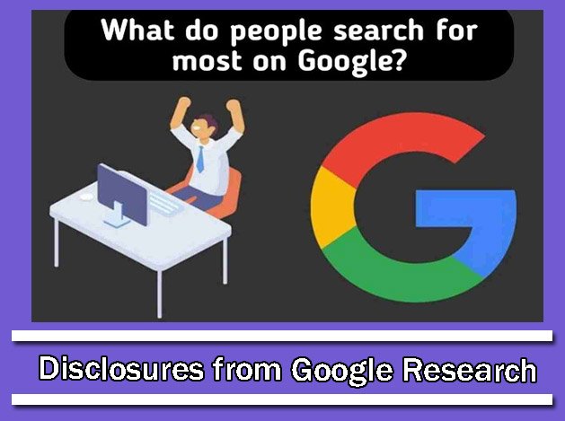 Google वर जास्त काय सर्च करतात लोकं Google संशोधन चे खुलासे : What do People Search the Most on Google?